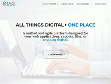 Tablet Screenshot of etagtechnologies.com